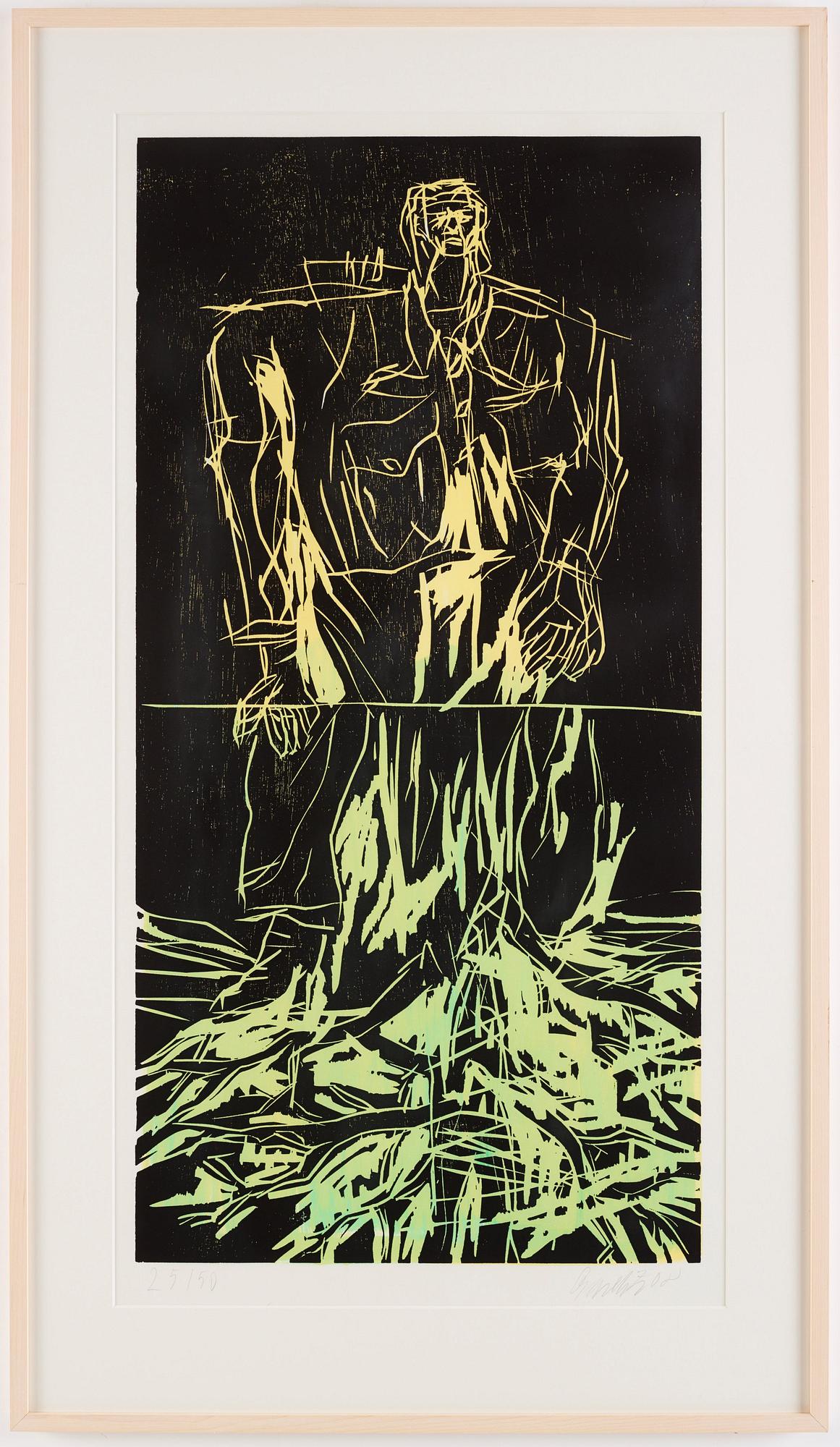 Georg Baselitz, 'Geteilter Held (Remix)'.