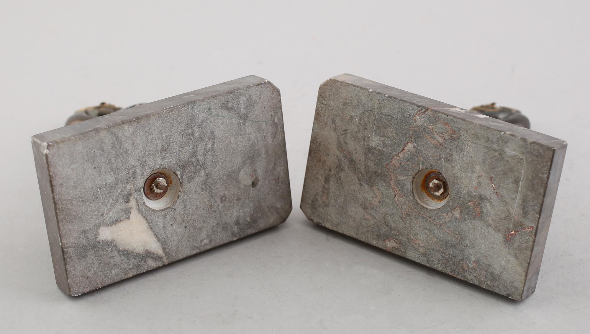 BOKSTÖD, 1 par, art déco, 1900-talets första hälft.