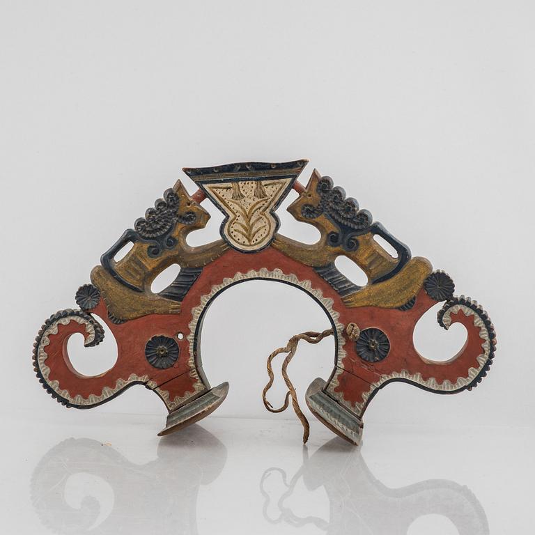 A Swedish provincial horse's harness, 19th century.