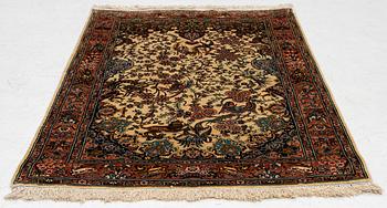Carpet, Tabriz, figural approx. 150 x 100 cm.