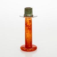 Oiva Toikka, a glass 'Primo' candlestick, signed Oiva Toikka Nuutajärvi Notsjö.