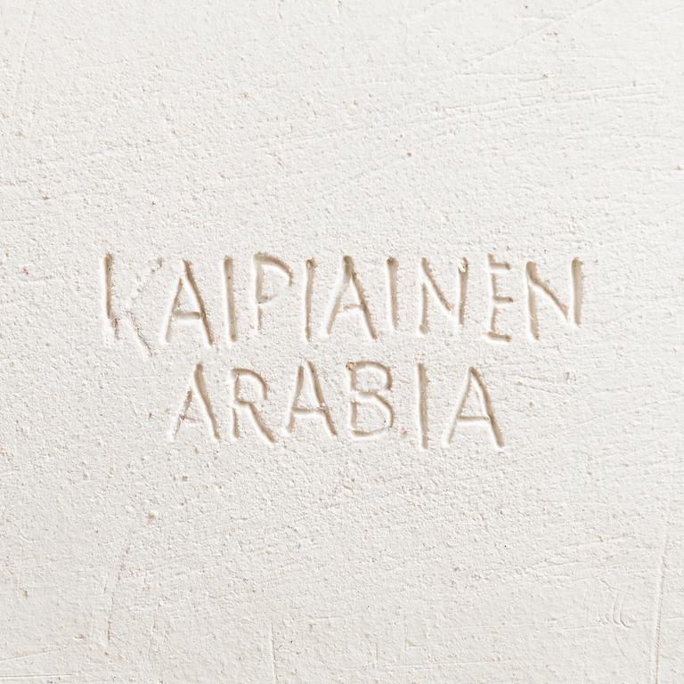 BIRGER KAIPIAINEN, a stoneware decorative dish signed Kaipiainen Arabia.