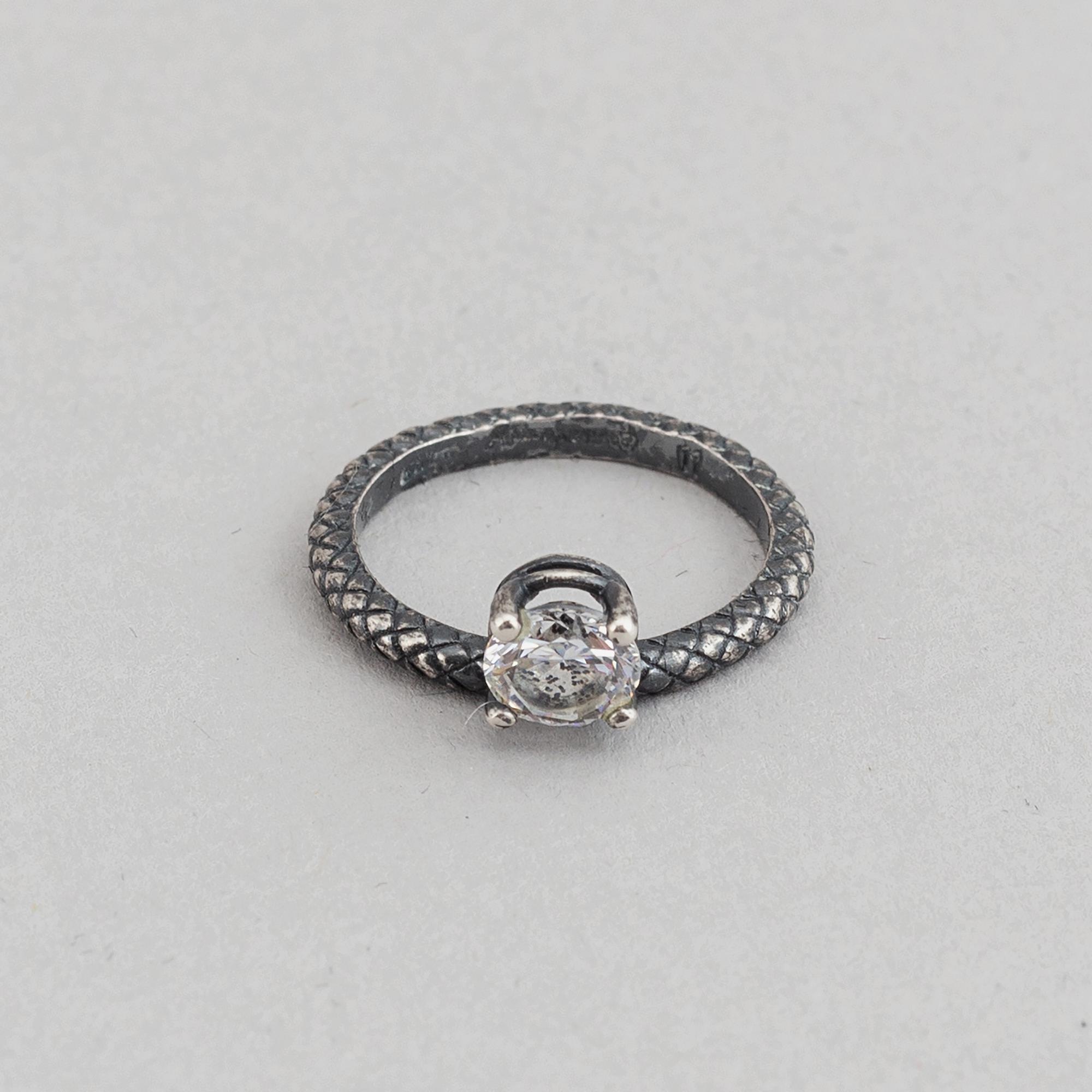 Bottega Veneta, ring och örhängen, sterlingsilver, Italien.