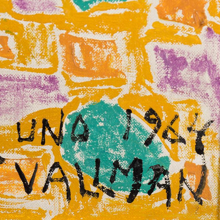 UNO VALLMAN, oil on canvas, signed and dated 1964.