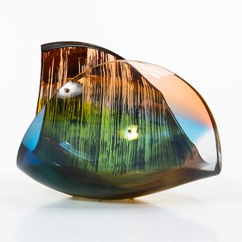 Lena Bergström, skulptur/skål, "Saturnus" ur serien "Planets", Kosta Boda.
