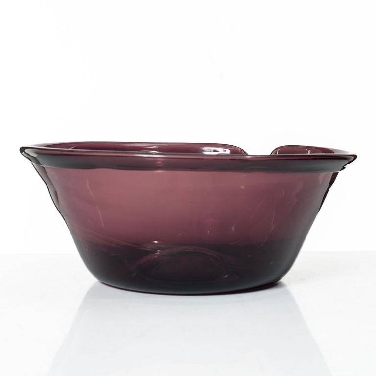 Mjölkfat / Spillkum, glas, Sverige, ca år 1800.