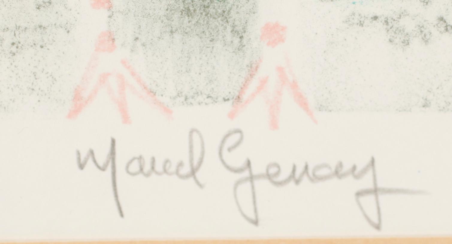 MARCEL GENAY, färglitografi, signerad, numrerad 45/285.