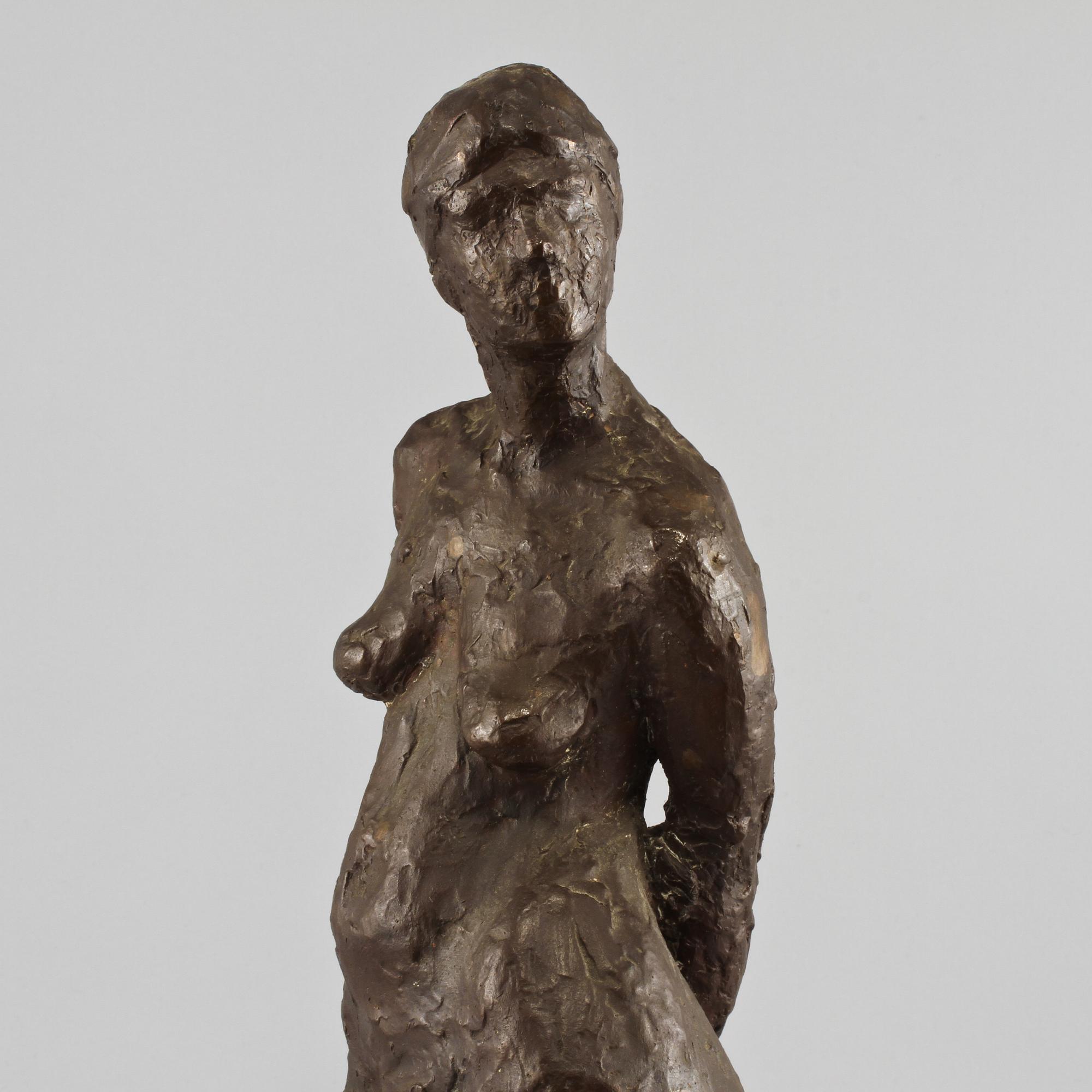 SKULPTUR, brons, monogramsignerad B.B, 1900-tal.