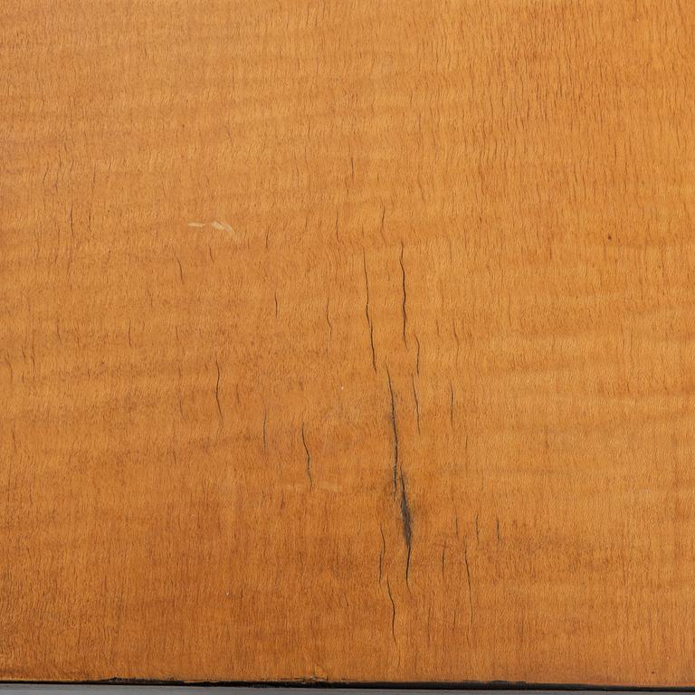 Axel Einar Hjorth, attributed to. A walnut and birch desk, Nordiska Kompaniet, 1930's.