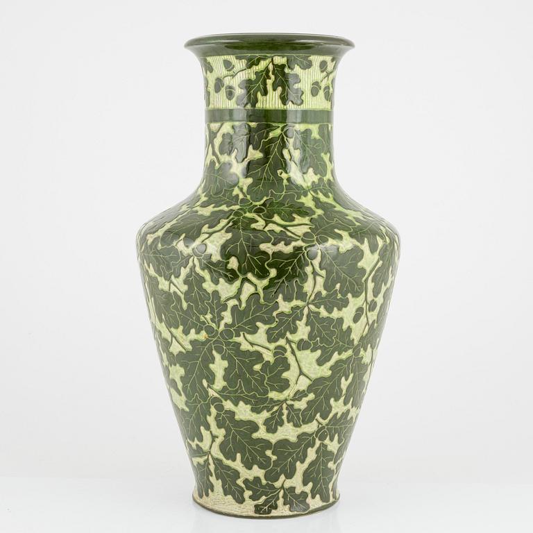 Peder Möller, a flintware Art Nouveau vase, Gustafsberg, 1899.