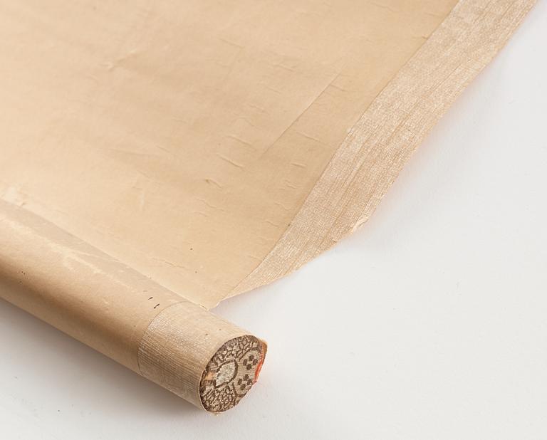 RULLMÅLNING, av Wang Rong. "Tian Xian Songzi", signerad samt daterad 1904.