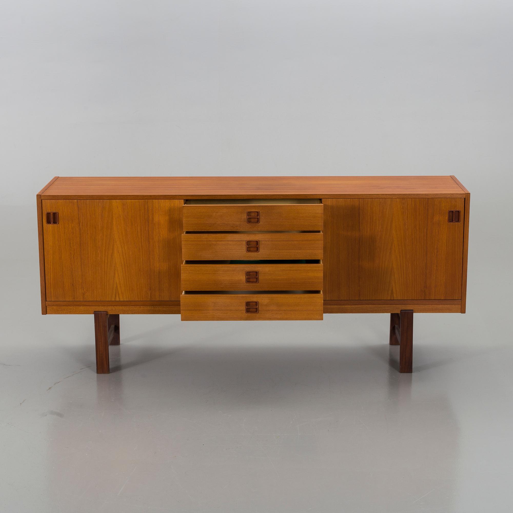 A second half of the 20th century 'Korsör' teak veneered sideboard by IKEA.