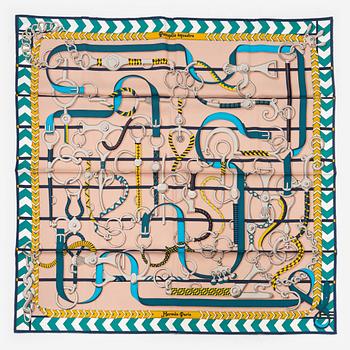 Hermès, a 'Panoplie Equeste' silk scarf.