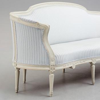 Soffa, 1700-talets slut, Gustaviansk.