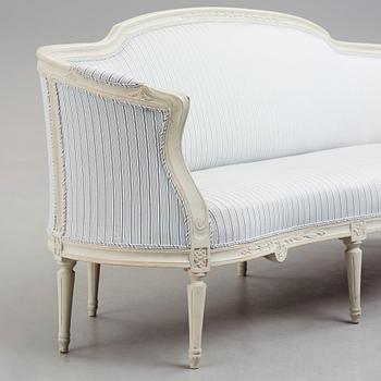 A Gustavian sofa.