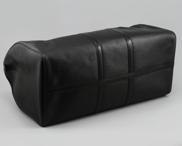 VÄSKA, "Keepall 55 Epi Black", Louis Vuitton,