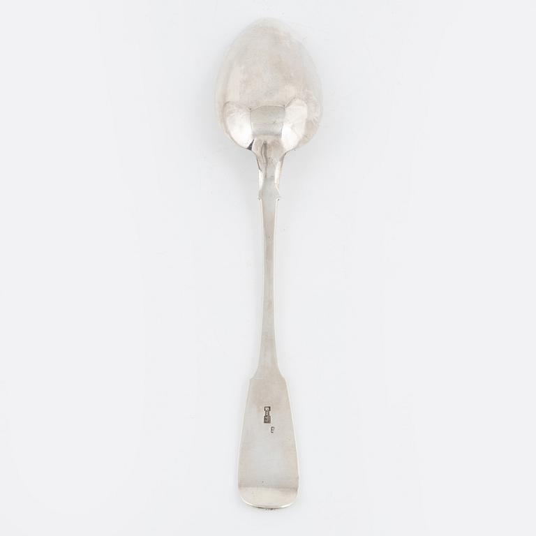 A Russian Silver Serving Spoon, Moscow 1890.