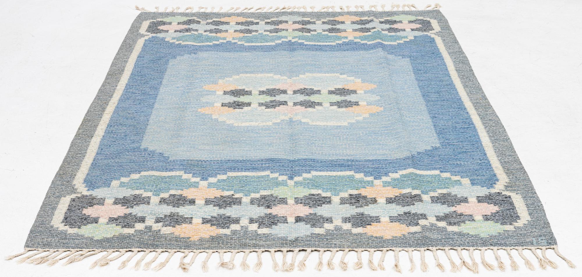 Ingegerd Silow, a carpet, flat weave, c 234 x 163 cm.