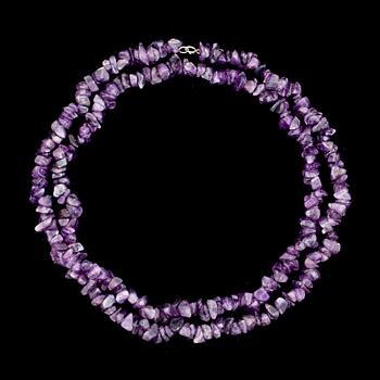 COLLIER, ametister. Vikt ca 85g.