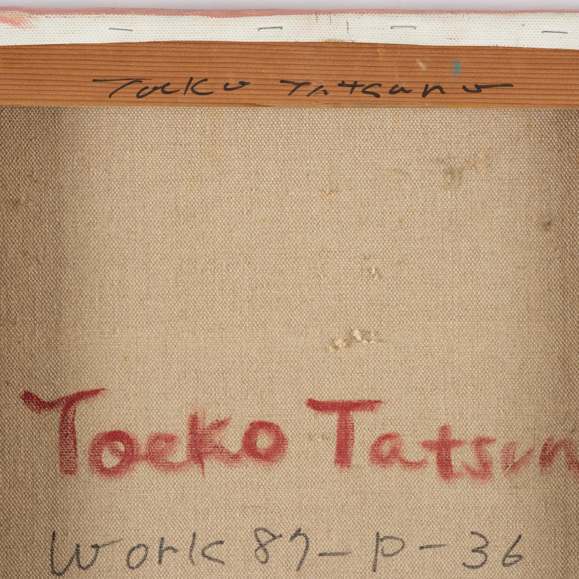 Toeko Tatsuno, "Work 87-P-36".