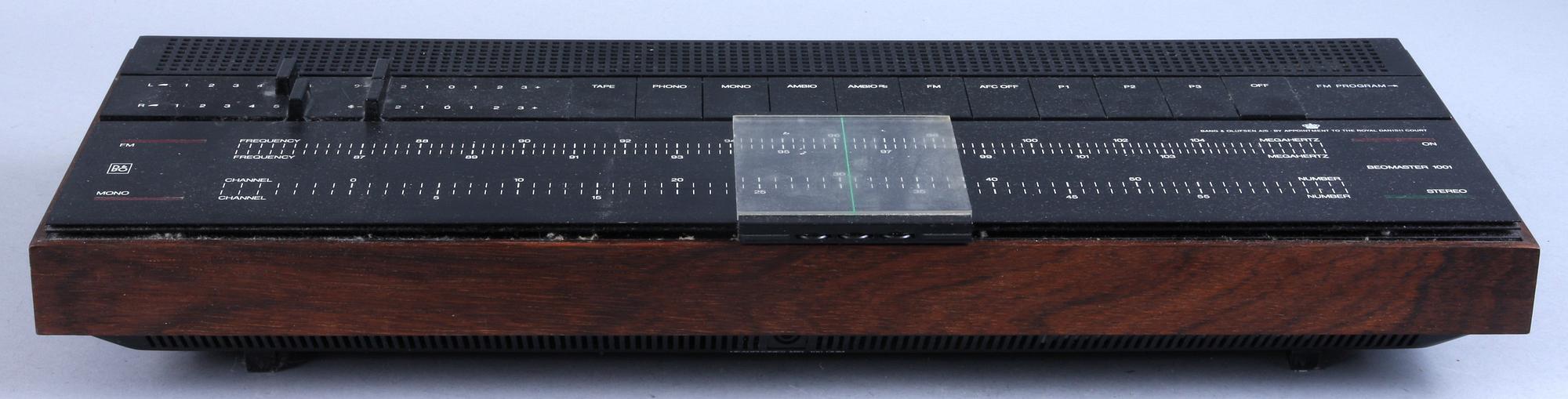 FÖRSTÄRKARE, "BEOMASTER 1001" samt RADIO "BEOLIT DE LUXE 611T", Bang & Olufsen, 1960/1970-tal.