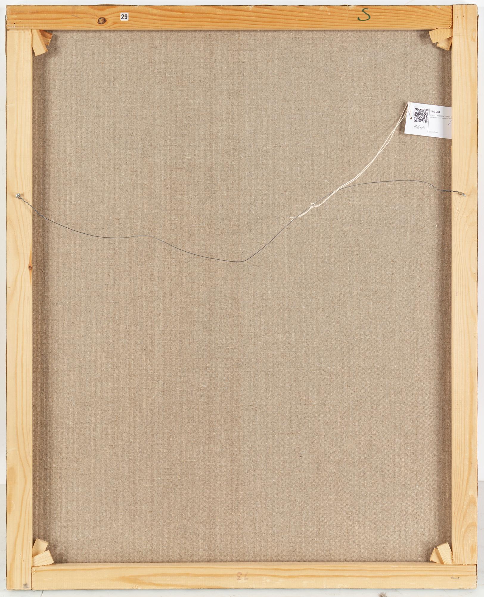 STIG CLAESSON, oil on canvas, signed and dated 1974.