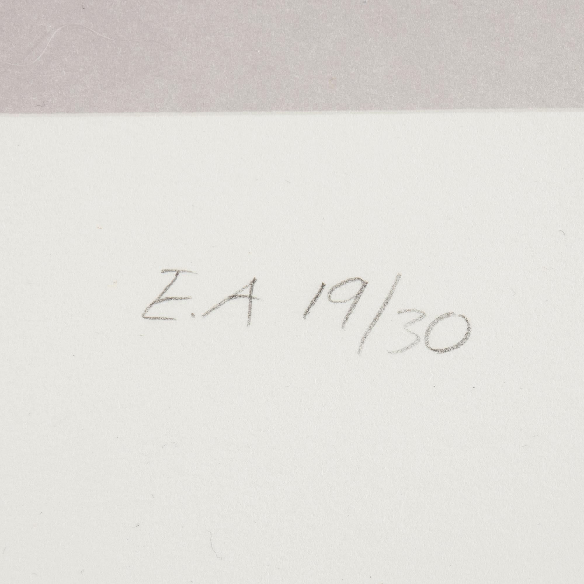 Yrjö Edelmann, färglitografi, 1991, stämpelsignerad EA 19/30.