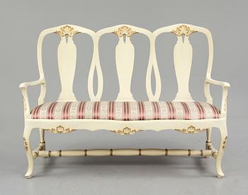 SALONGSGRUPP, 11 delar, rokokostil, 1900-tal.