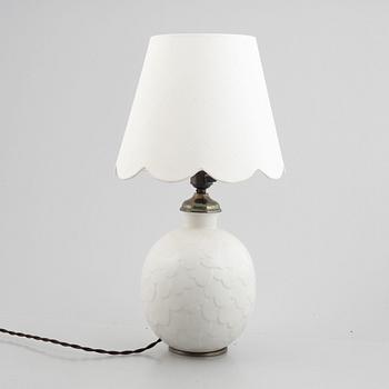 Gertrud Lönegren, a stoneware table lamp, model 'Capri', Rörstrand, 1930's/40's.