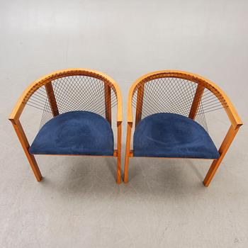 Niels Jörgen Haugesen, stolar 2 st, "String chair", Tranekaer Furniture senare delen av 1900-talets.