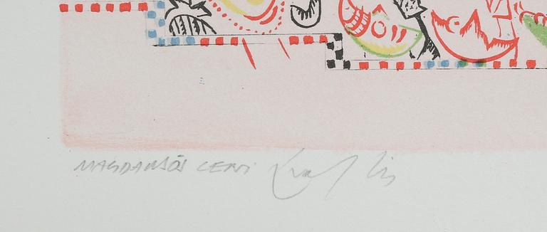 JORGO KRALLIS, 4 st, färglitografier, signerad och numrerade 86/160.