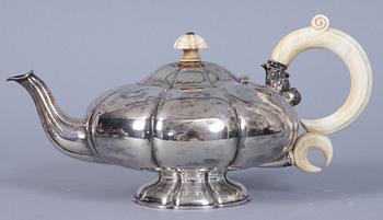 TESERVIS, 4 delar, silver, stmpl "A. D. VERSCHUUR", Holland, 1900-tal.