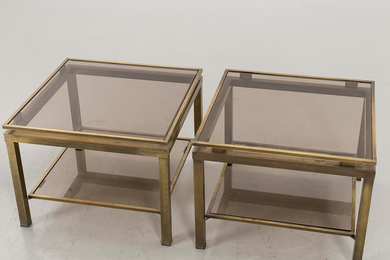 A PAIR OF SOFA/SIDE TABLES, second half of 20th century.