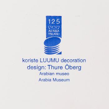 KRYDDBURKAR, 8 st, 1930-1940-tal och SKÄRBRÄDE, jubileumsår 1998, flintgods, Arabia Finland.