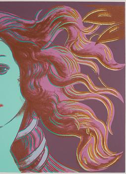 Andy Warhol, "Venus", ur: "Details of renaissance paintings (Sandro Botticelli, Birth of Venus, 1482)".