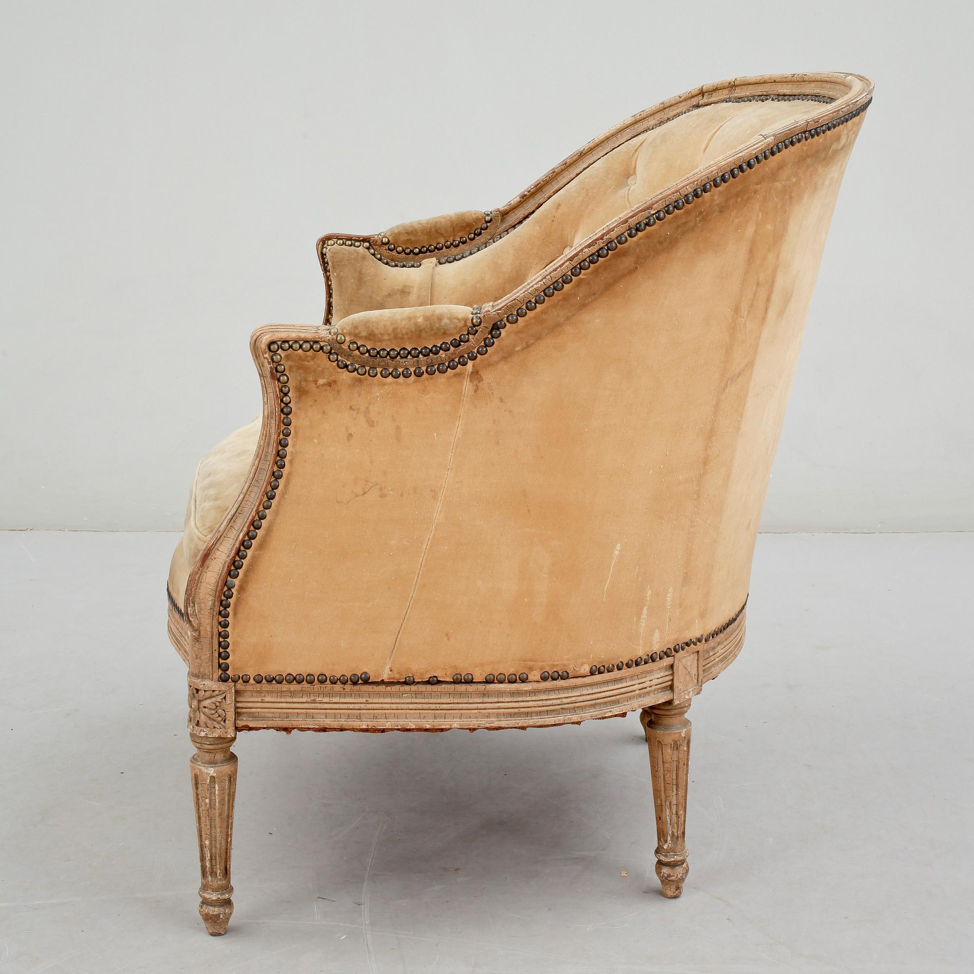 BERGERE, gustaviansk stil, 1800-tal.