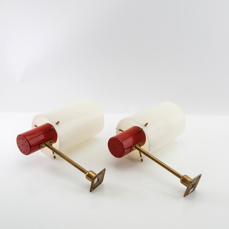 Wall lamps a pair 1960s Italy.