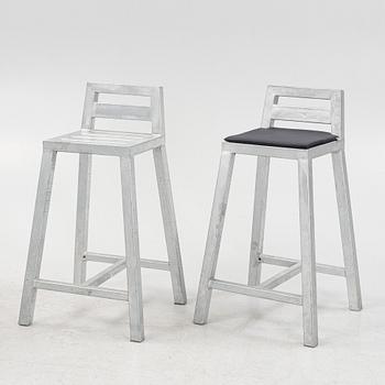 6 galvanized barstools by A2 living.
