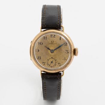 Omega, 14K gold, wristwatch, 26 mm.