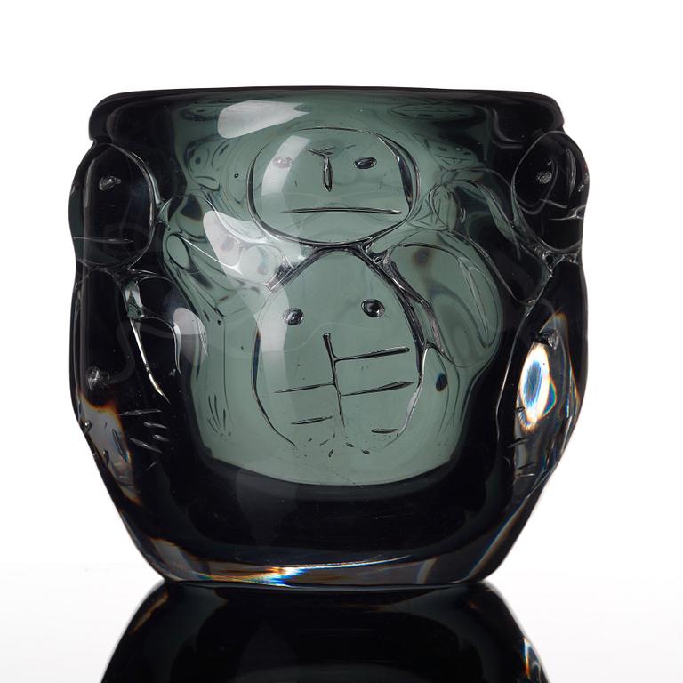 Bengt Edenfalk, A "Talatta" glass vase, Skruf glasbruk, Sweden 1962.