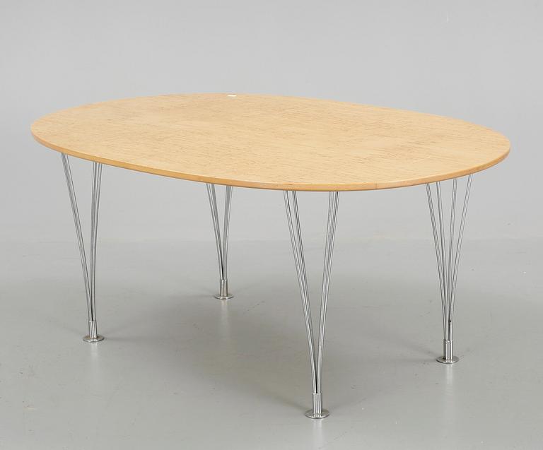 SOFFBORD. "Superellips", Bruno Mathsson och Piet Hein för Fritz Hansen, Danmark.