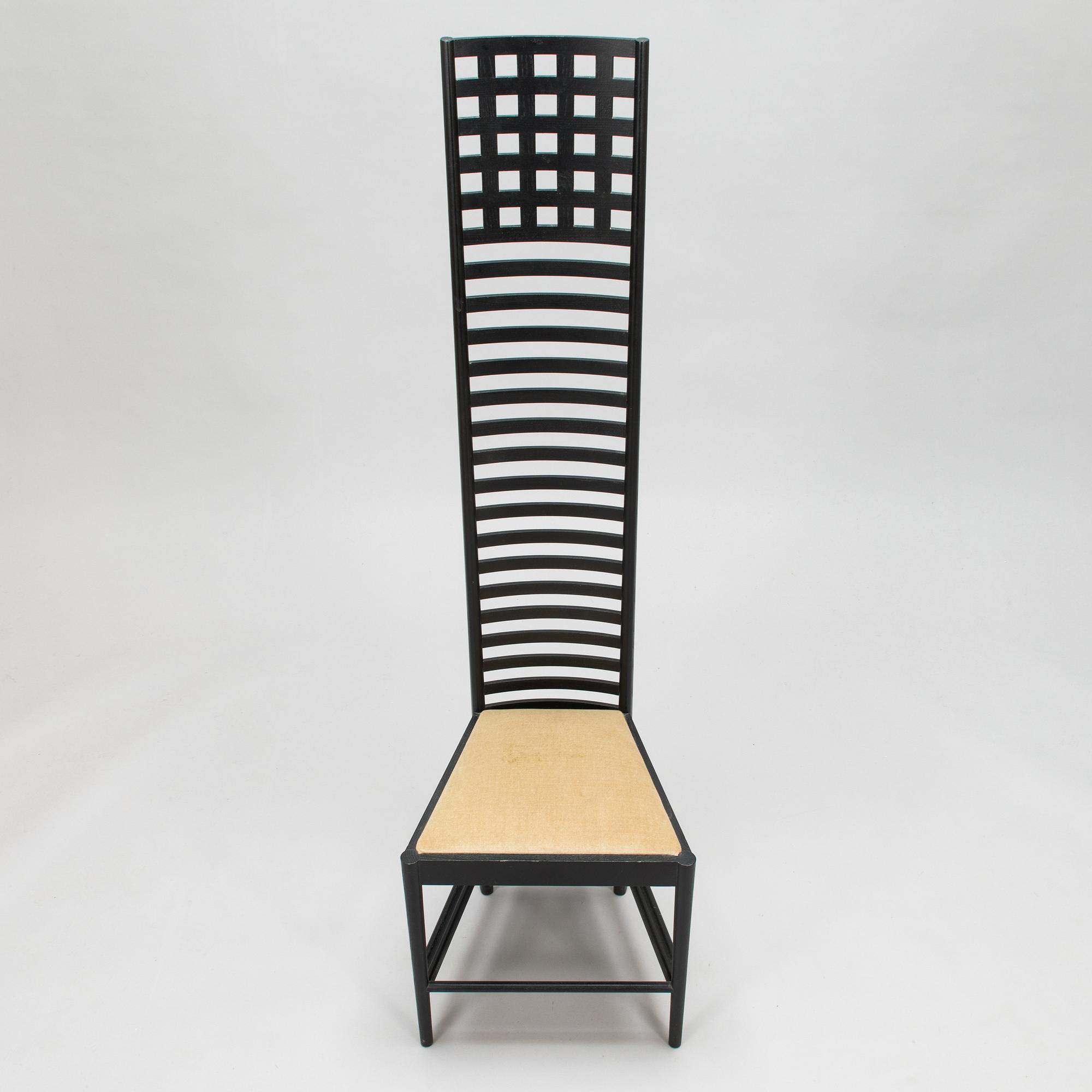 Charles Rennie Mackintosh, stol, "Hill house 1", Cassina, Italien.