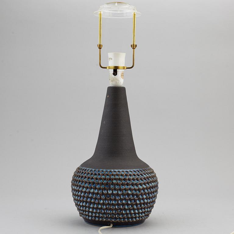 EINAR JOHANSEN, bordslampa, keramik,  Söholm stentöj, Bornholm, Danmark, 1900-talets andra hälft.