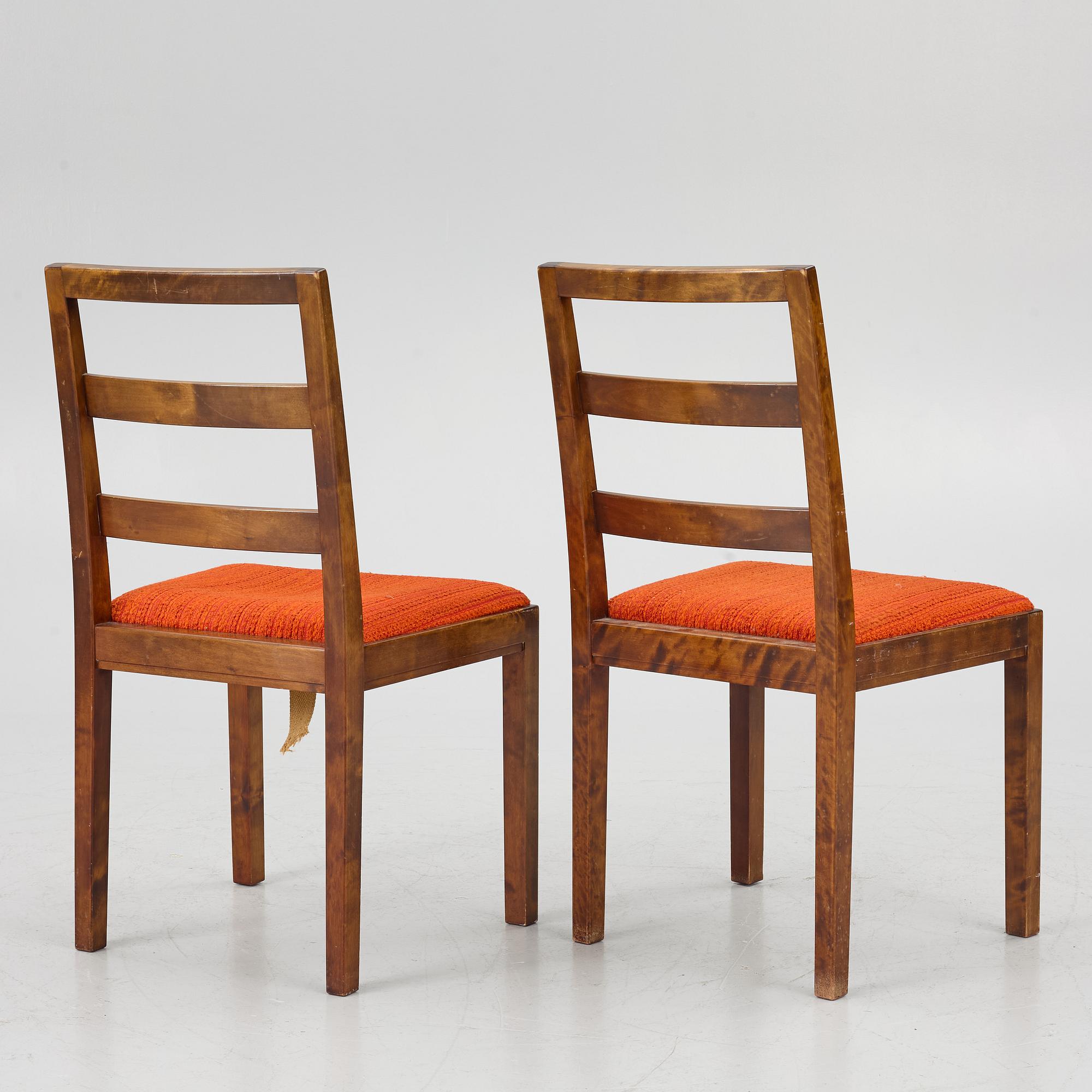 Stolar, ett par, "Bengt", Nils Öfverman, Nordiska Kompaniet, 1920-tal.