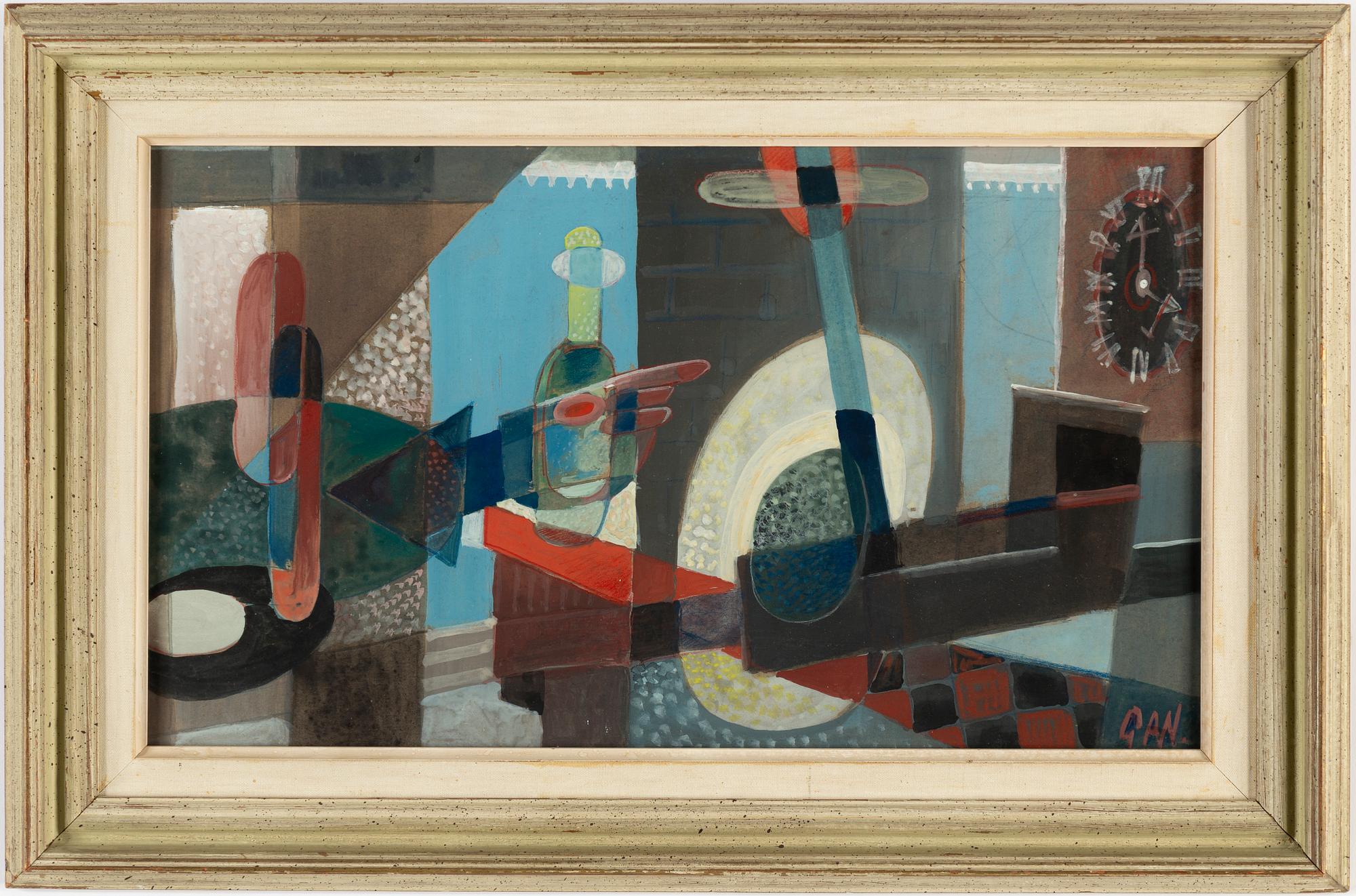 GÖSTA ADRIAN-NILSSON, gouache & watercolour, signed GAN.