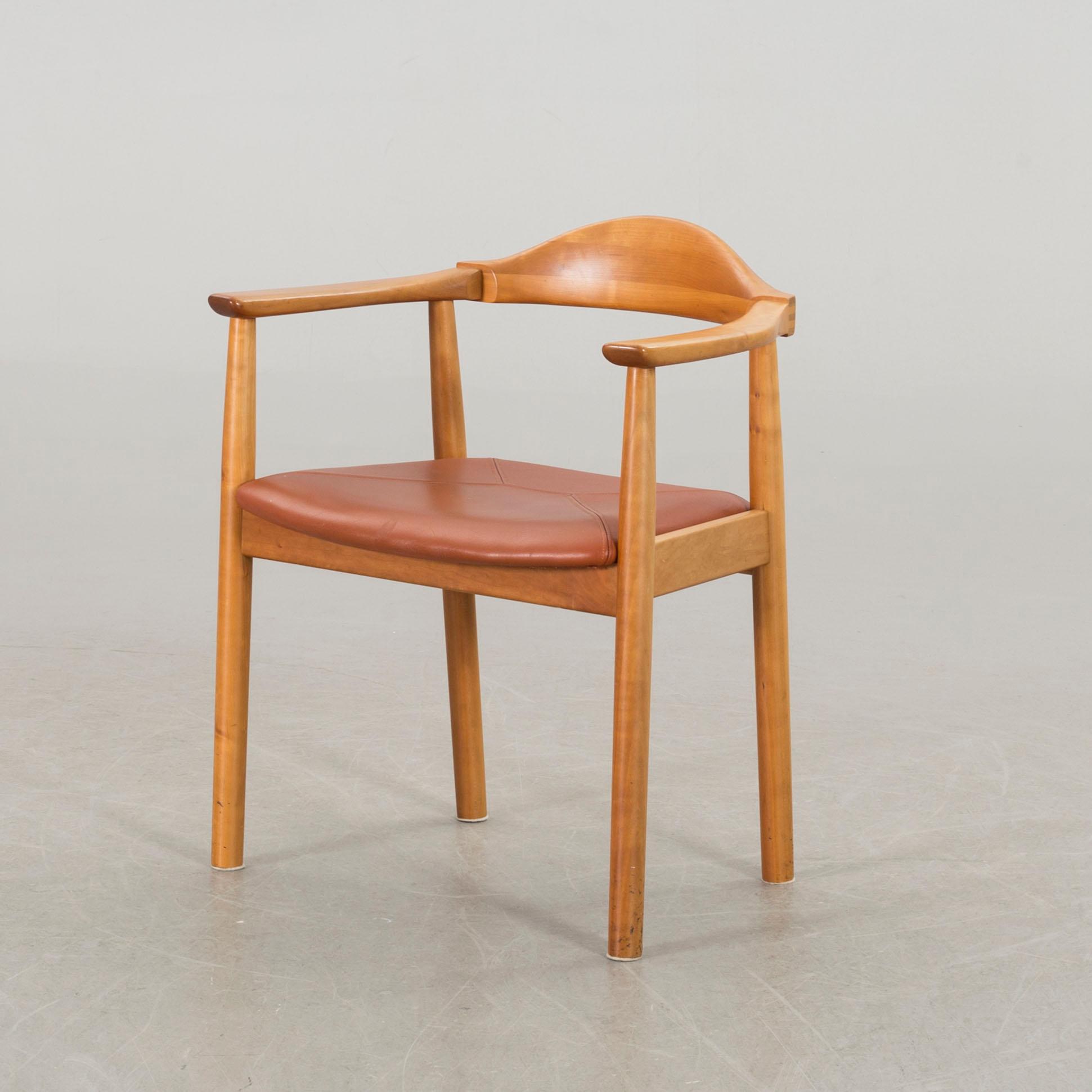 An Andreas Hansen desk and chair for Hadsten träindustri Denmark later part of the 20th century.