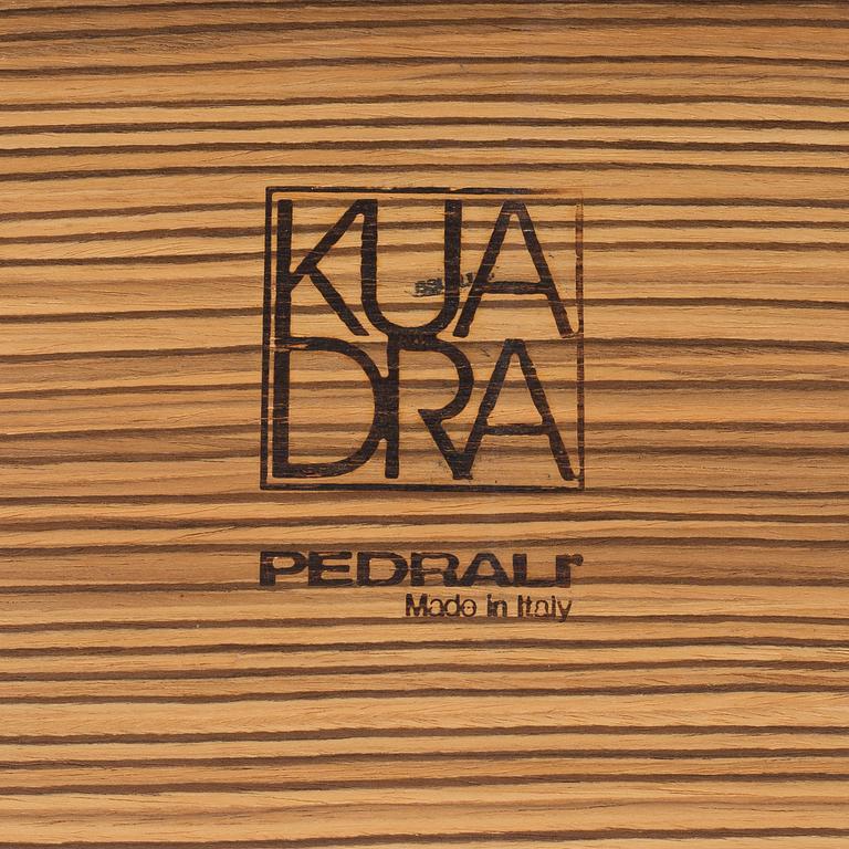 6 "Kuadra chair 1321" chairs from Pedrali Italy.