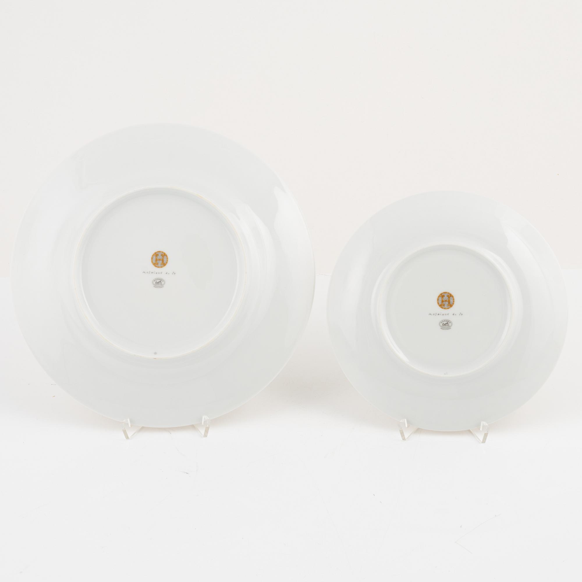 Hermès, servis, 8 delar, porslin, "Mosaique au 24", Frankrike.