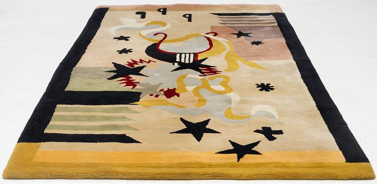 Rug, tufted, design attributed to Voldermar Boberman, 270 x 155 cm.