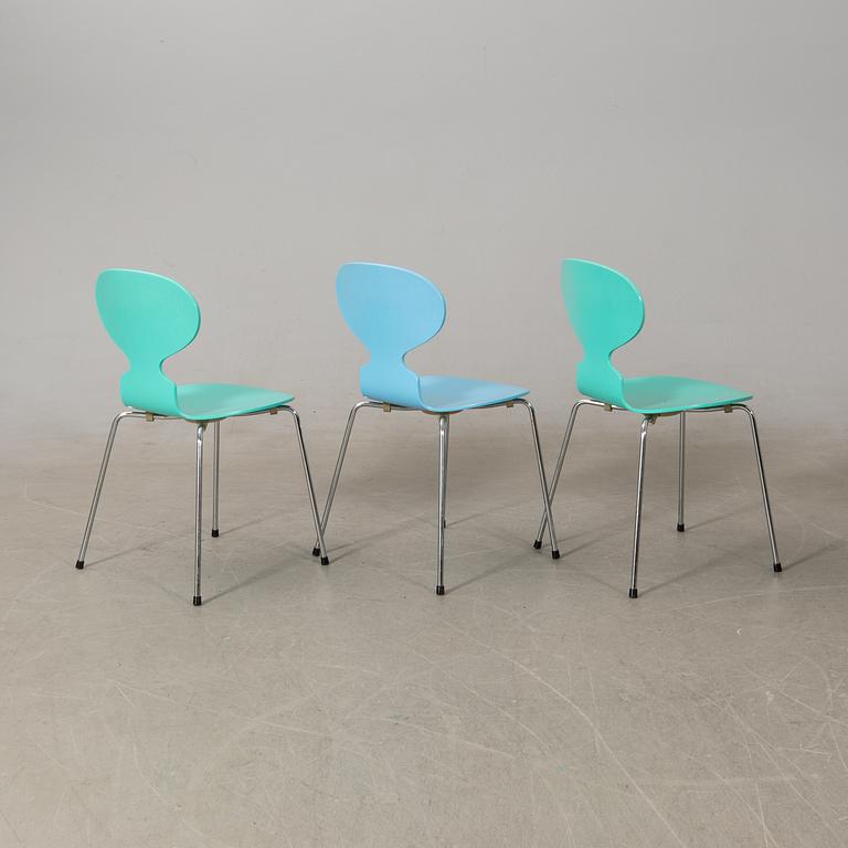 Arne Jacobsen, chairs 6 pcs, "The Ant", Fritz Hansen, 1993.